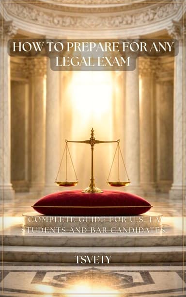 How to Prepare for Any Legal Exam — book cover